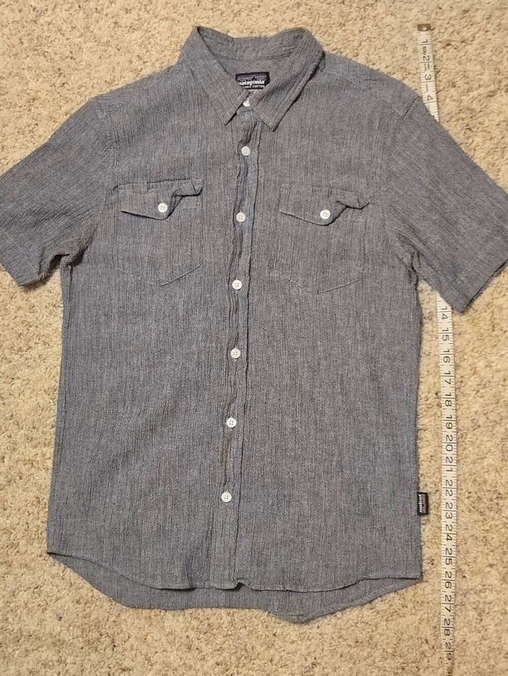 Patagonia Short Sleeve Button-Down Shirt - Organic Cotton - Lightweight